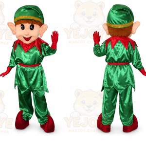Adult Christmas Elf Mascot Costume