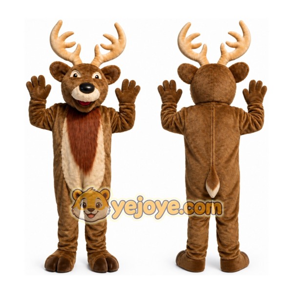 Adult Christmas Elk Deer Mascot Costume