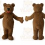 Adult Funny Smile Bear Mascot Costume