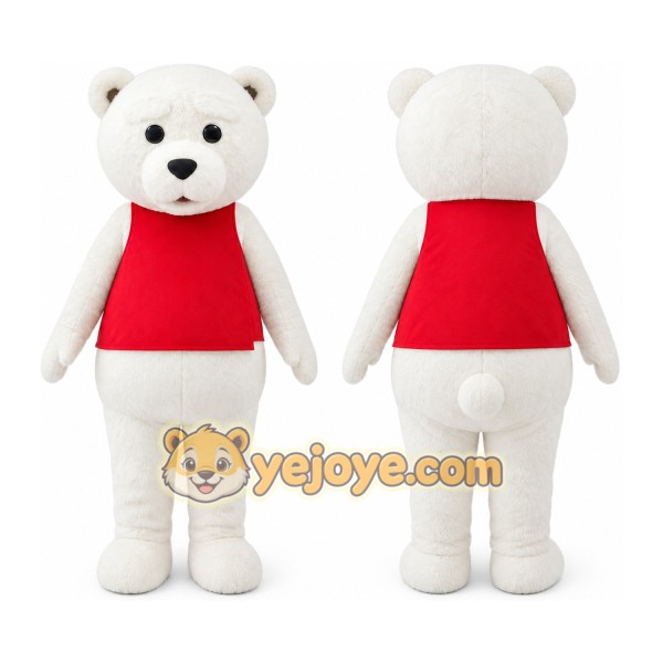 Adult Fur Teddy Bear Mascot Costume