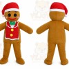 adult gingerbread man mascot costume