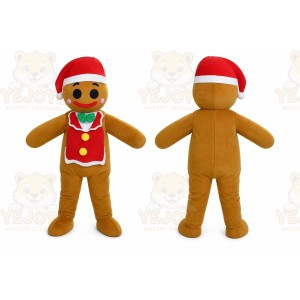 adult gingerbread man mascot costume
