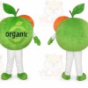 Adult Green Apple Fruit Mascot Costume