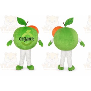 Adult Green Apple Fruit Mascot Costume