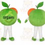 Adult Green Apple Fruit Mascot Costume