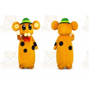 Adult Green Hat Mouse Mascot Costume