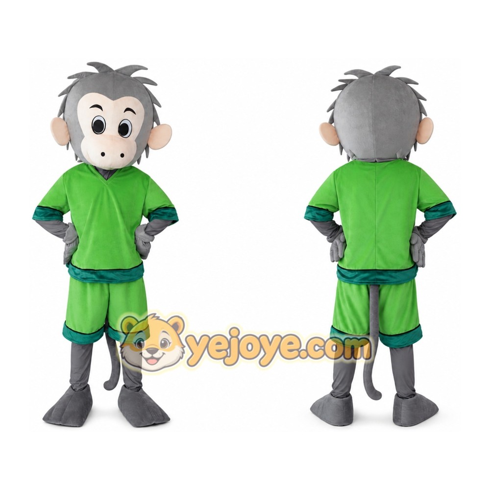 Adult Green Suit Monkey Mascot Costume Adult Green Suit Monkey Mascot Costume