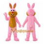 Adult Pink Bunny Rabbit Mascot Costume