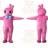 Adult Pink Easter Bunny Bug Rabbit Mascot Costume