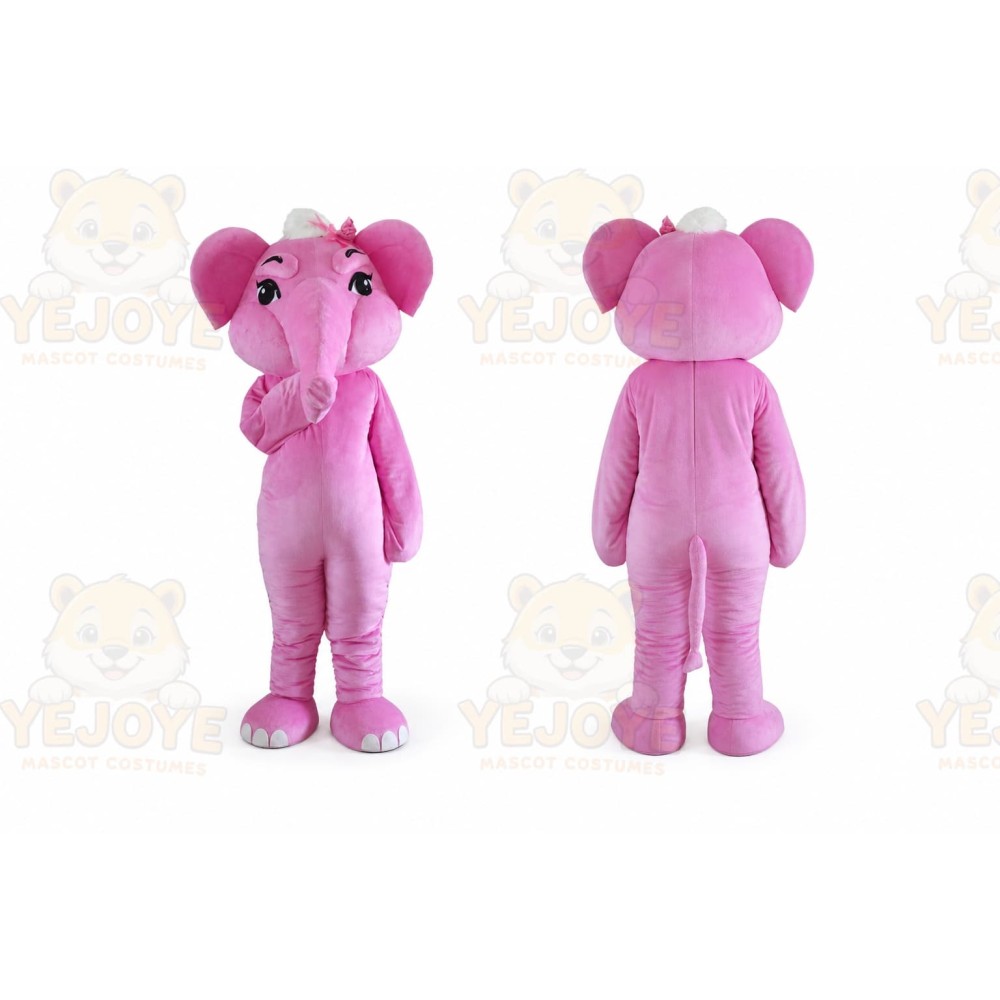 Adult Pink Elephant Mascot Costume Carnival Festival