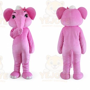 Adult Pink Elephant Mascot Costume Carnival Festival