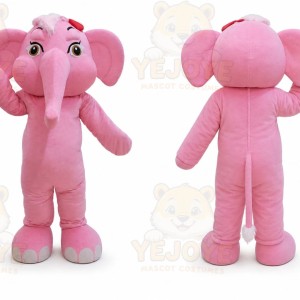 Adult Pink Elephant Mascot Costume