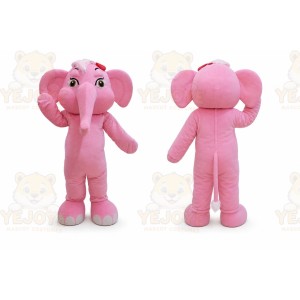 Adult Pink Elephant Mascot Costume