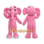 Adult Pink Elephant Mascot Costume