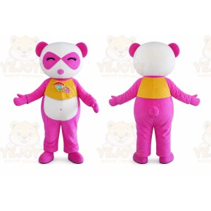 Adult Pink Panda Mascot Costume