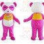 Adult Pink Panda Mascot Costume