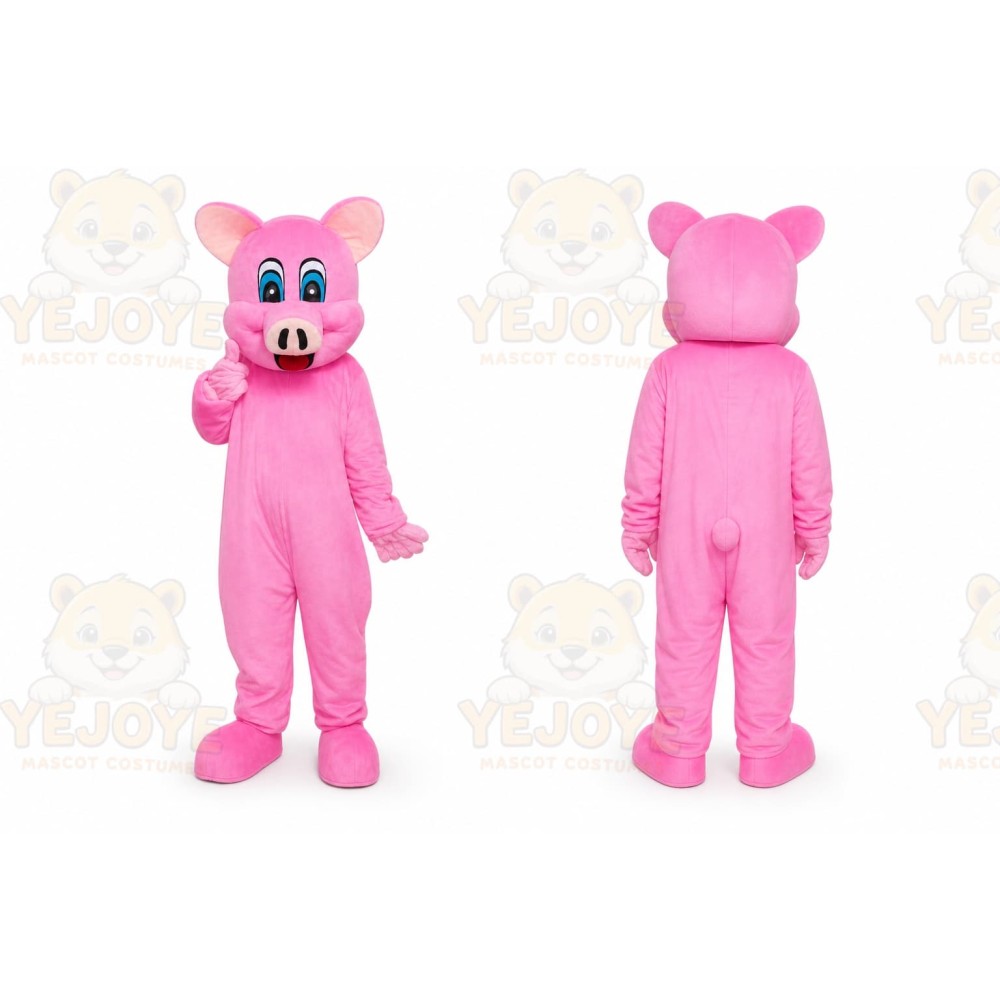 Adult Pink Pig Mascot Costume