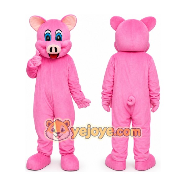 Adult Pink Pig Mascot Costume