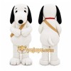 Adult Plush White Dog Mascot Costume Adult Plush White Dog Mascot Costume