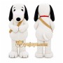 Adult Plush White Dog Mascot Costume