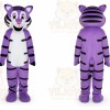 Adult Purple Tiger Mascot Costume