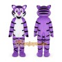 Adult Purple Tiger Mascot Costume