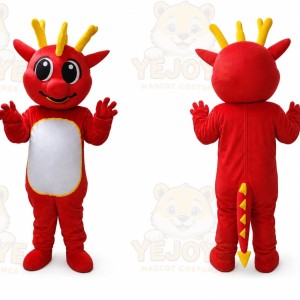Adult Red Dinosaur Mascot Costumes Cartoon Costumes