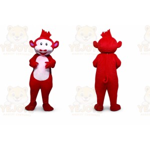 Adult Red Suit Monkey Mascot Costume