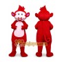Adult Red Suit Monkey Mascot Costume