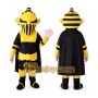 Black and Yellow Knight Mascot Costume