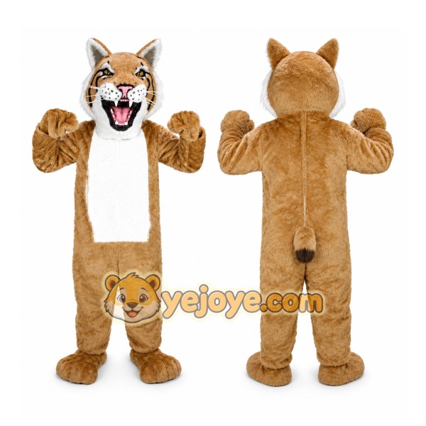 Orange Wildcat Mascot Costume