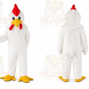 Adult White Chicken Mascot Costume