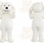 Adult White Dog Cartoon Mascot Costumes