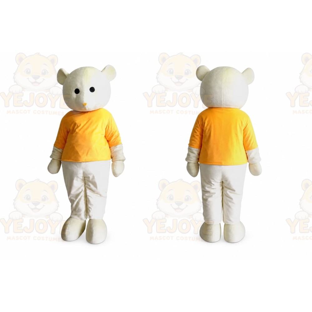 Adult Yellow Coat Bear Mascot Costume