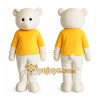 Adult Yellow Coat Bear Mascot Costume Adult Yellow Coat Bear Mascot Costume