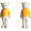Adult Yellow Coat Bear Mascot Costume