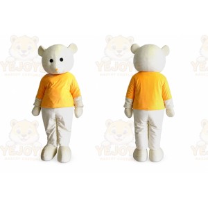 Adult Yellow Coat Bear Mascot Costume