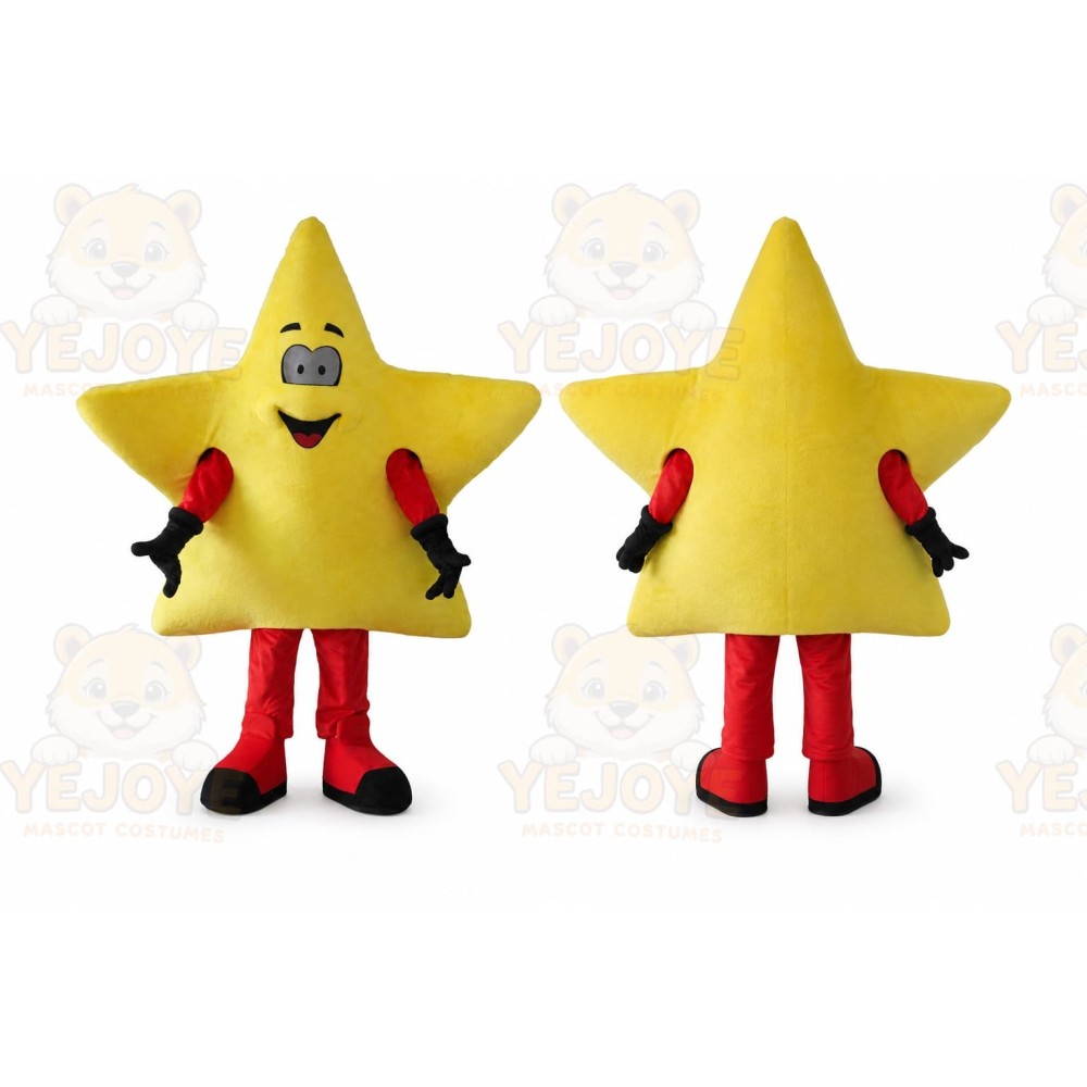 Adult Yellow Star Mascot Costume