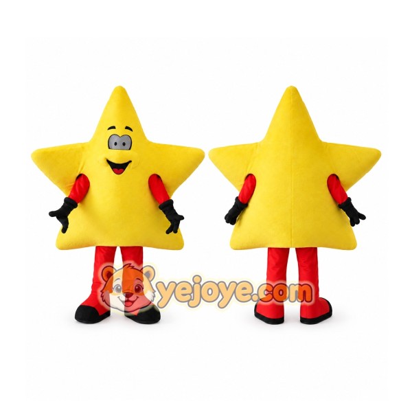Adult Yellow Star Mascot Costume