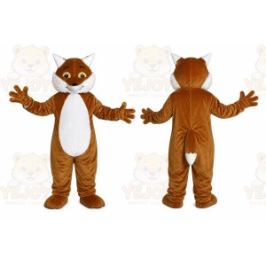 Fox Brown Husky Dog Mascot Costume