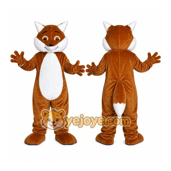 Fox Brown Husky Dog Mascot Costume