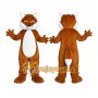 Fox Brown Husky Dog Mascot Costume