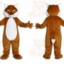 Fox Brown Husky Dog Mascot Costume
