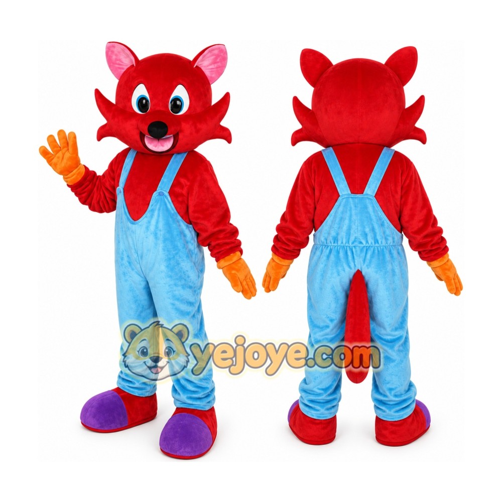 Fox Red Cartoon Mascot Costume Fox Red Cartoon Mascot Costume