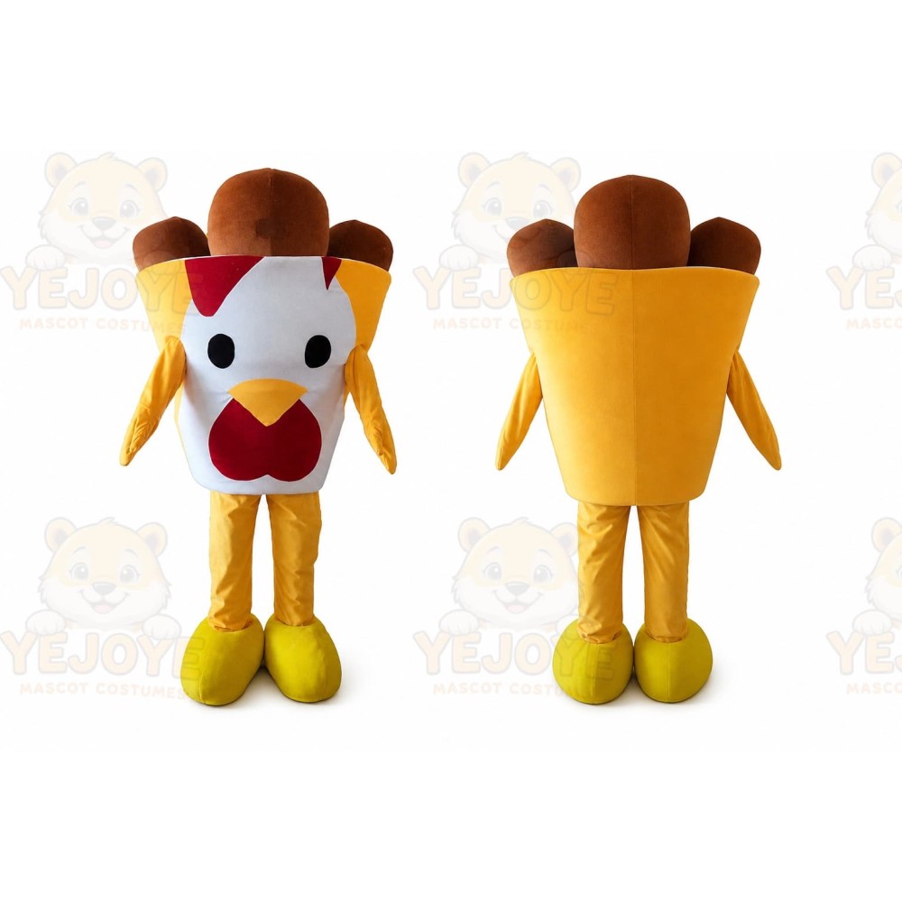 Fried Chicken Mascot Costume Food Mascots