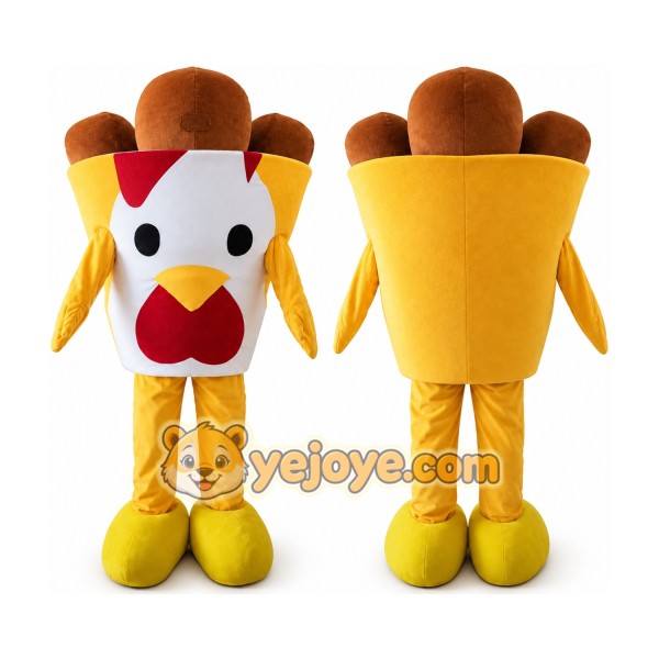 Fried Chicken Mascot Costume Food Mascots