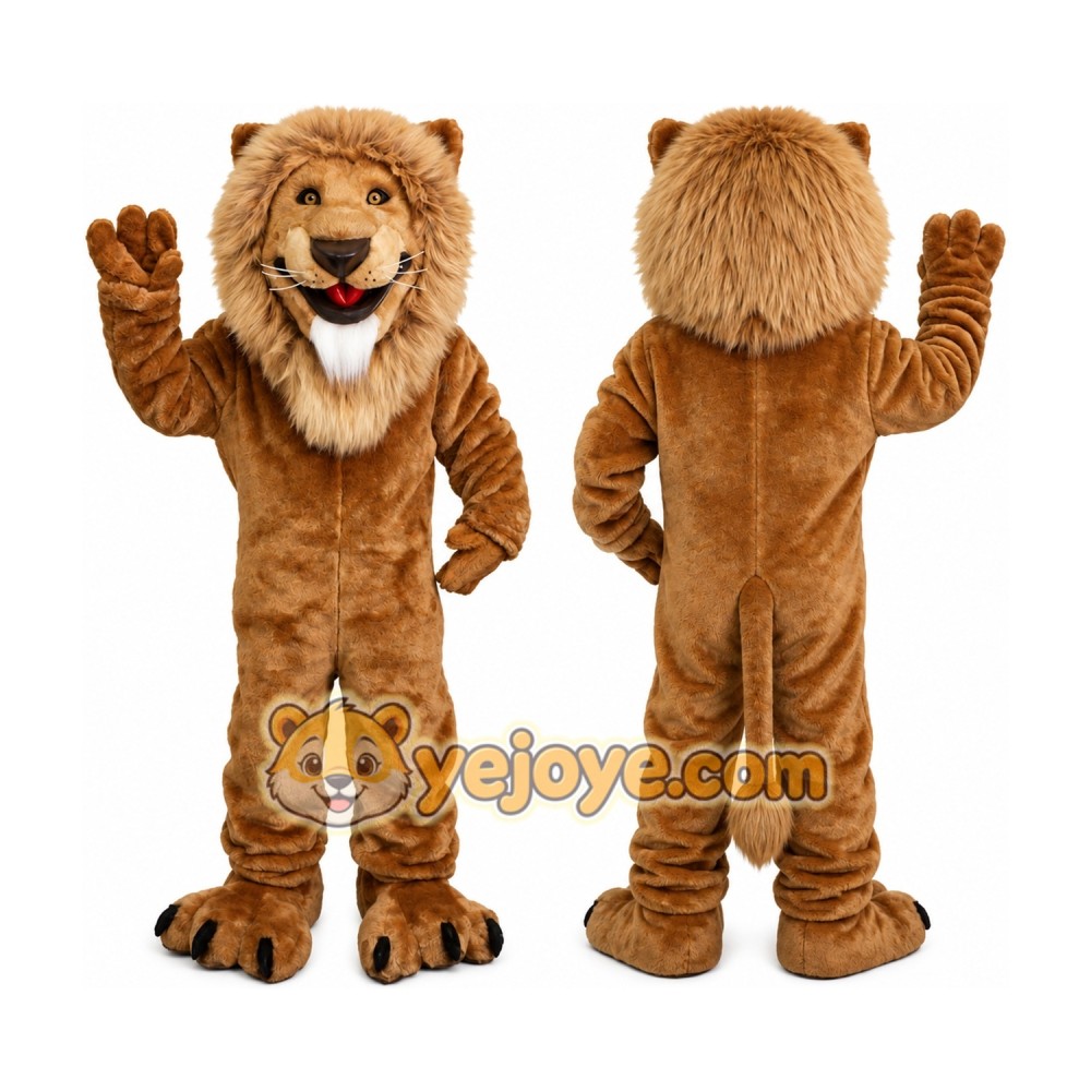 Friendly Lion Mascot Costume for Adult