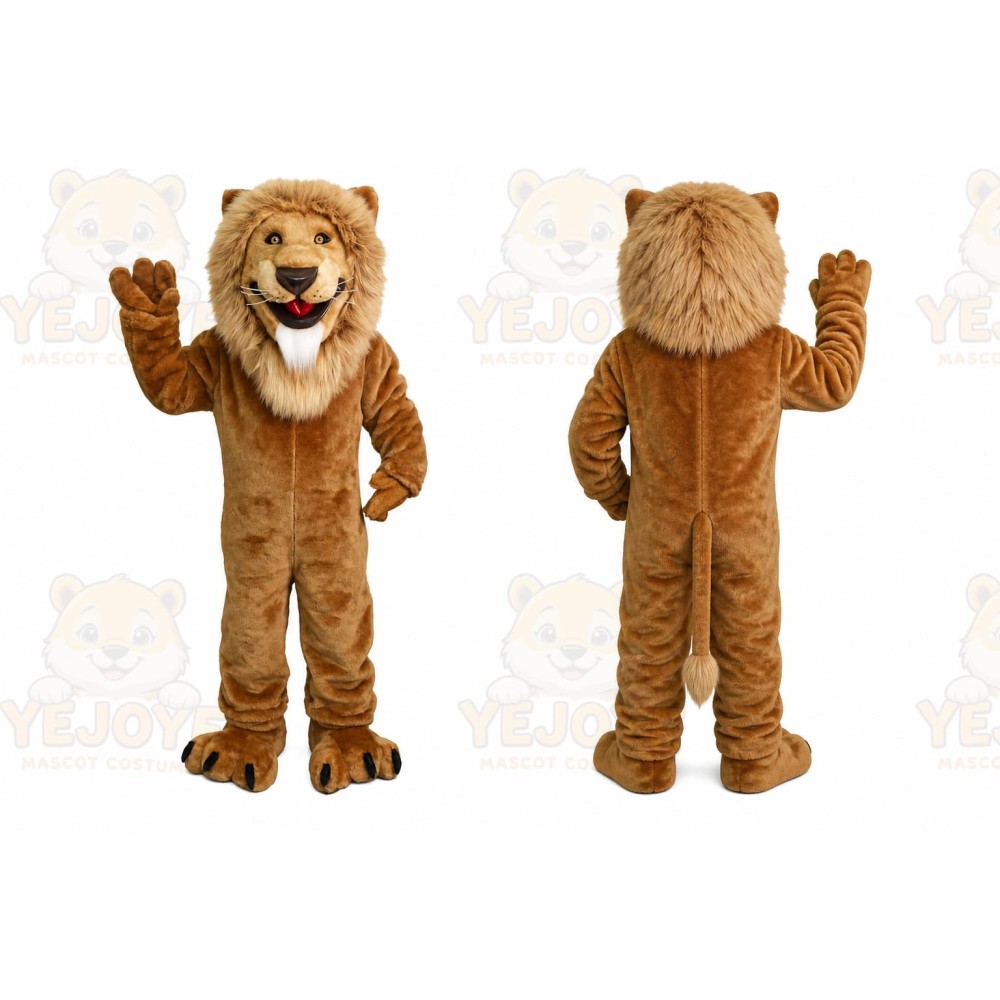 Friendly Lion Mascot Costume