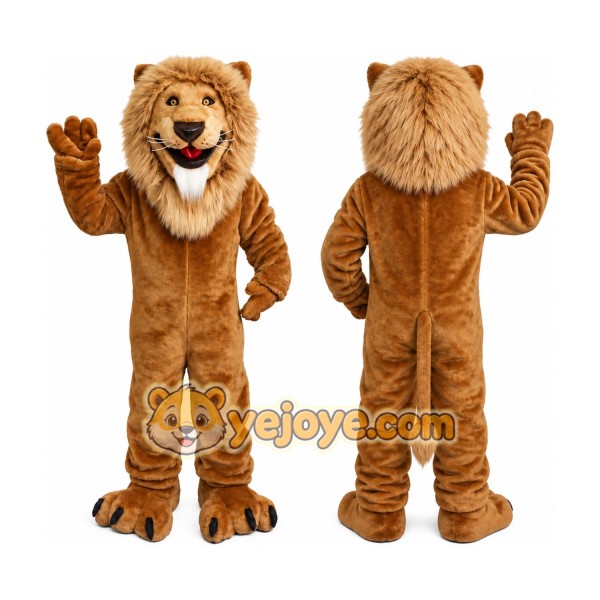 Friendly Lion Mascot Costume