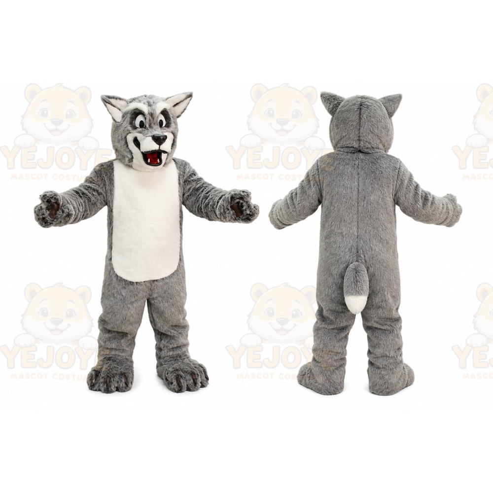 Friendly Wolf Mascot Costume